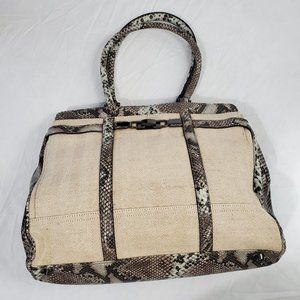 Fiona Kotur Muses Canvas/Leather Handbag